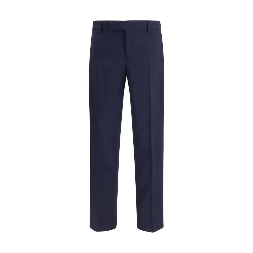 Fendi Blaue Hose aus Wolle Oves Aries-1