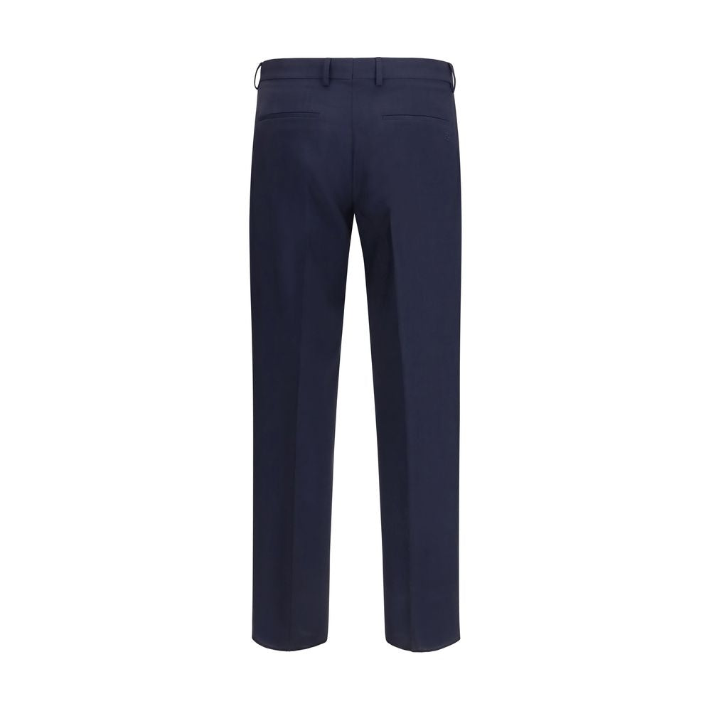Fendi Blaue Hose aus Wolle Oves Aries-2