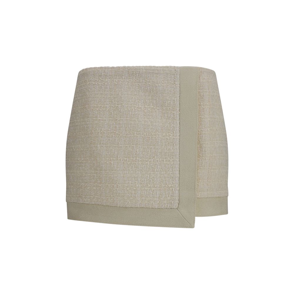 Balmain Beige Wool Oves Aries Minirock