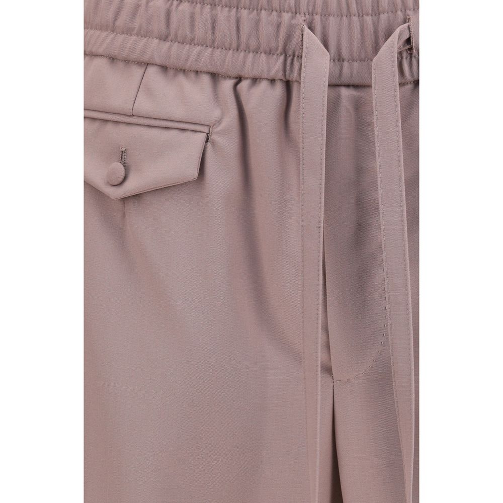 Dolce & Gabbana Braune Jogginghose aus Wolle Ovis Aries (Trainingshose)-3