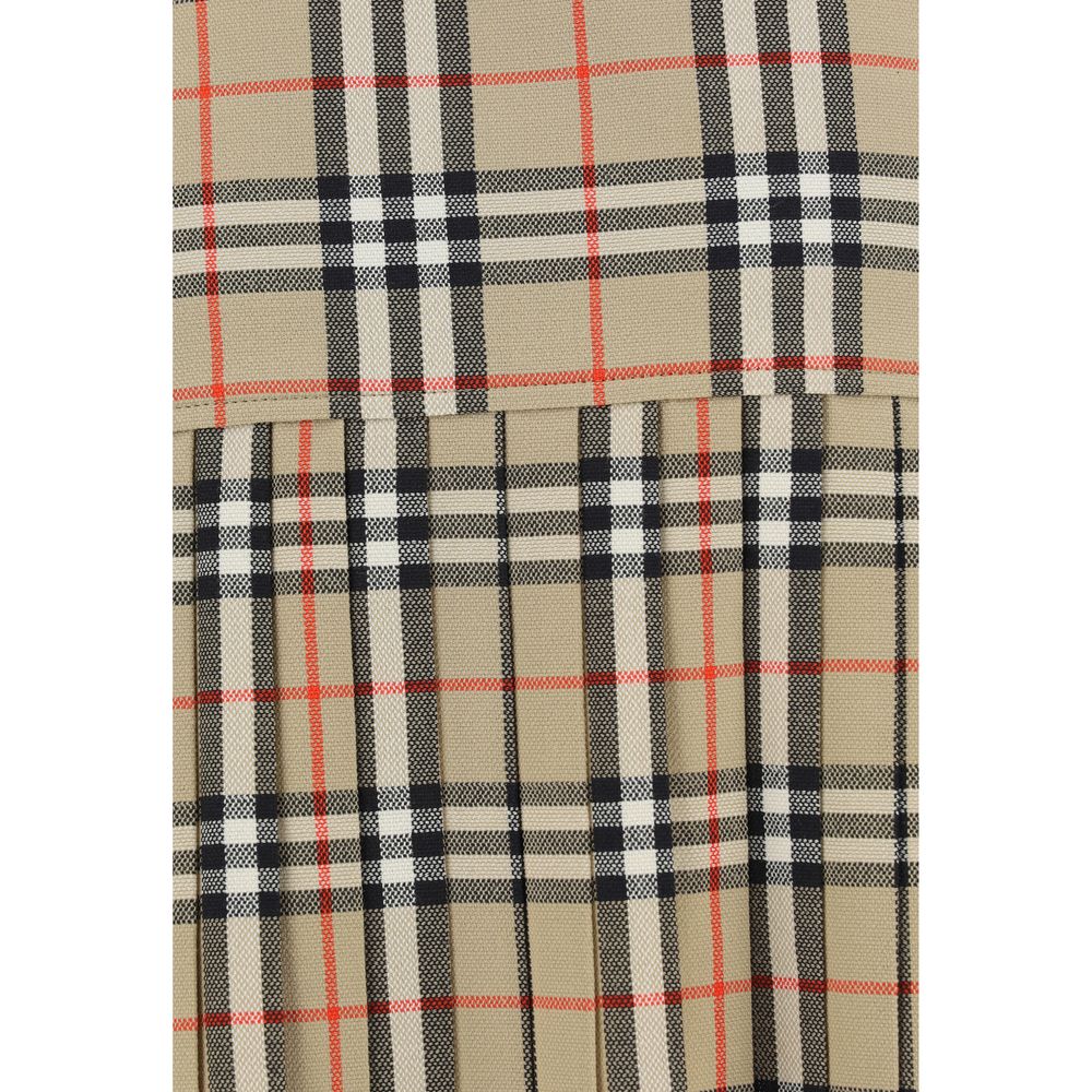 Burberry Beige Wool Oves Aries Minirock-4
