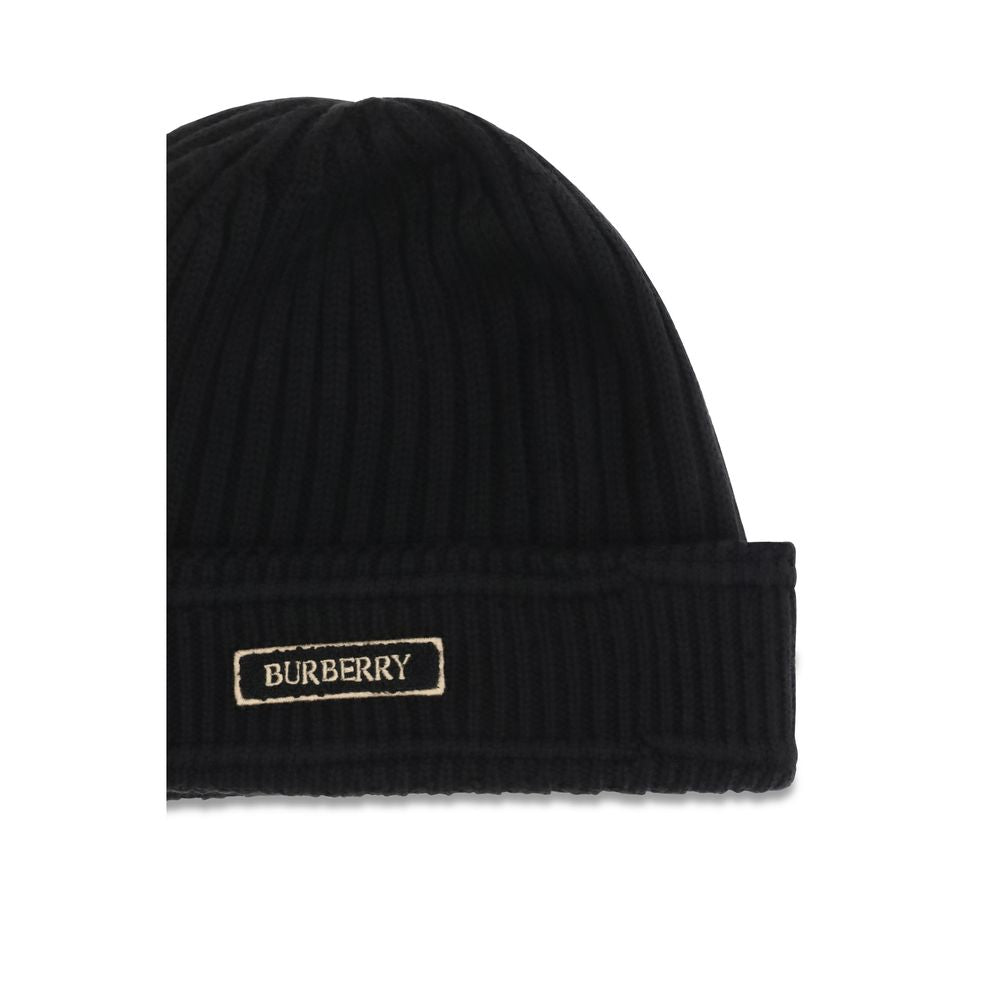 Burberry Mütze Aries aus schwarzer Wolle-3