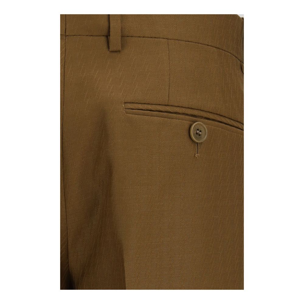 Burberry Braune Hose Aries aus Wolle-3
