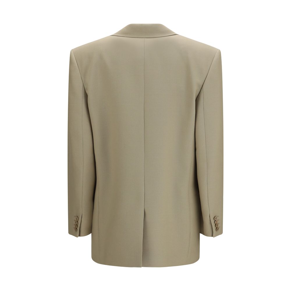 Saint Laurent Beige Woll-Blazer Oves Aries-2