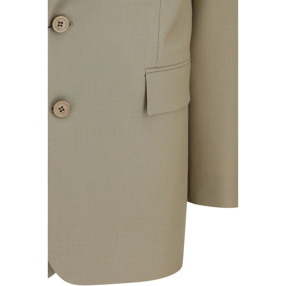 Saint Laurent Beige Woll-Blazer Oves Aries-3