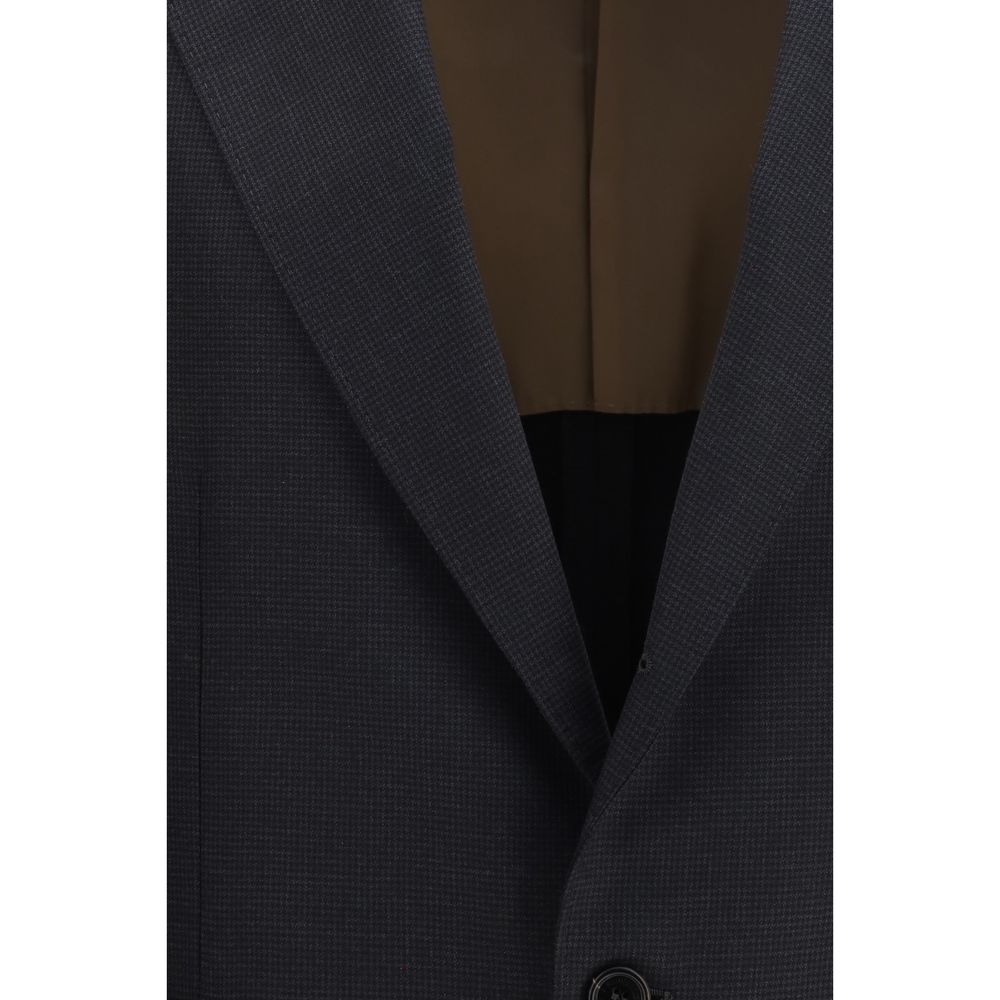 Brunello Cucinelli Schwarze Oversize-Jacke aus Wolle Oves Aries-3