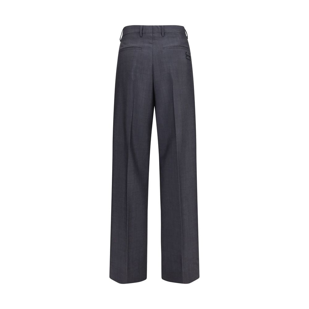 Miu Miu Graue Hose aus Wolle Ovis Aries-2