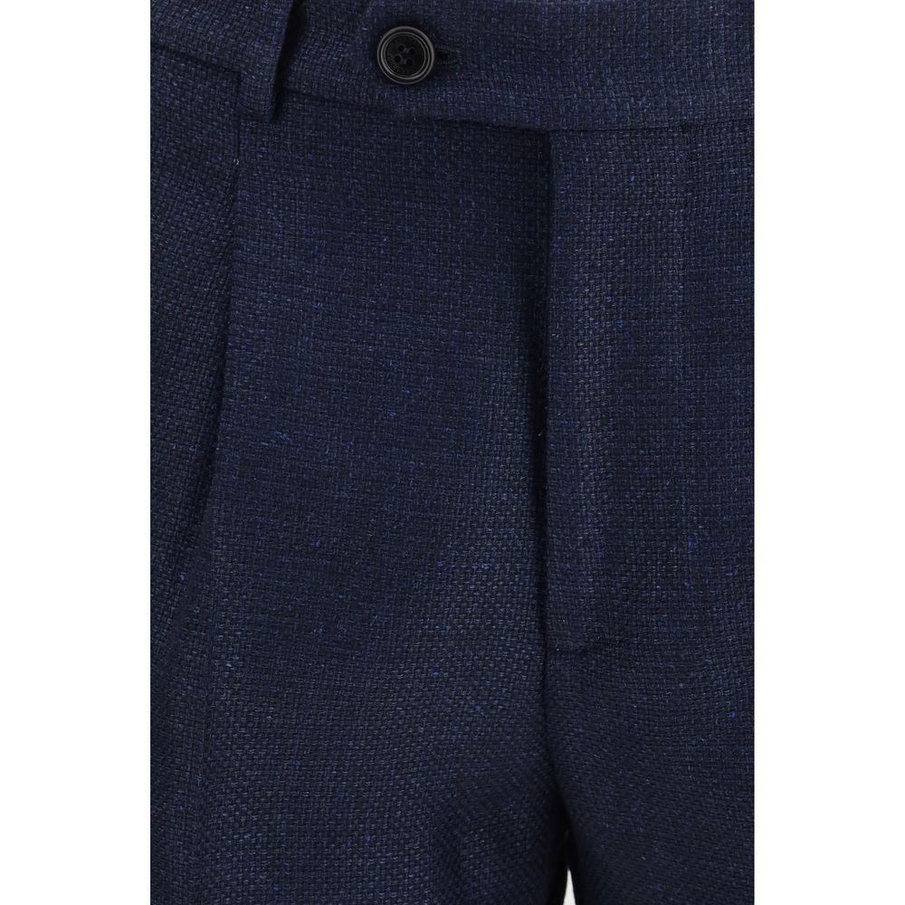 Brunello Cucinelli Blauer Wollanzug Oves Aries Zweiteiler-3