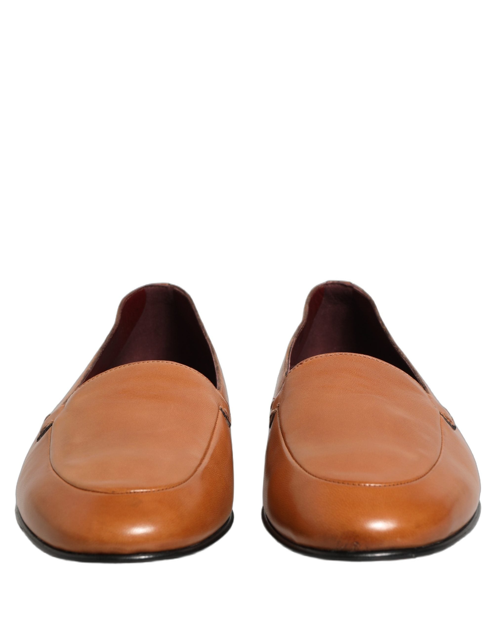 Dolce & Gabbana Braune Leder Loafer mit Logo für Herren-2