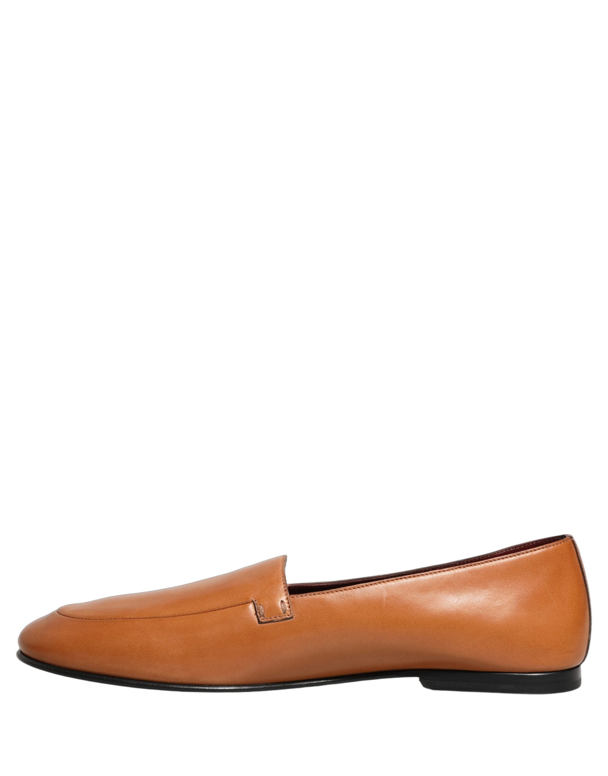 Dolce & Gabbana Braune Leder Loafer mit Logo für Herren-6