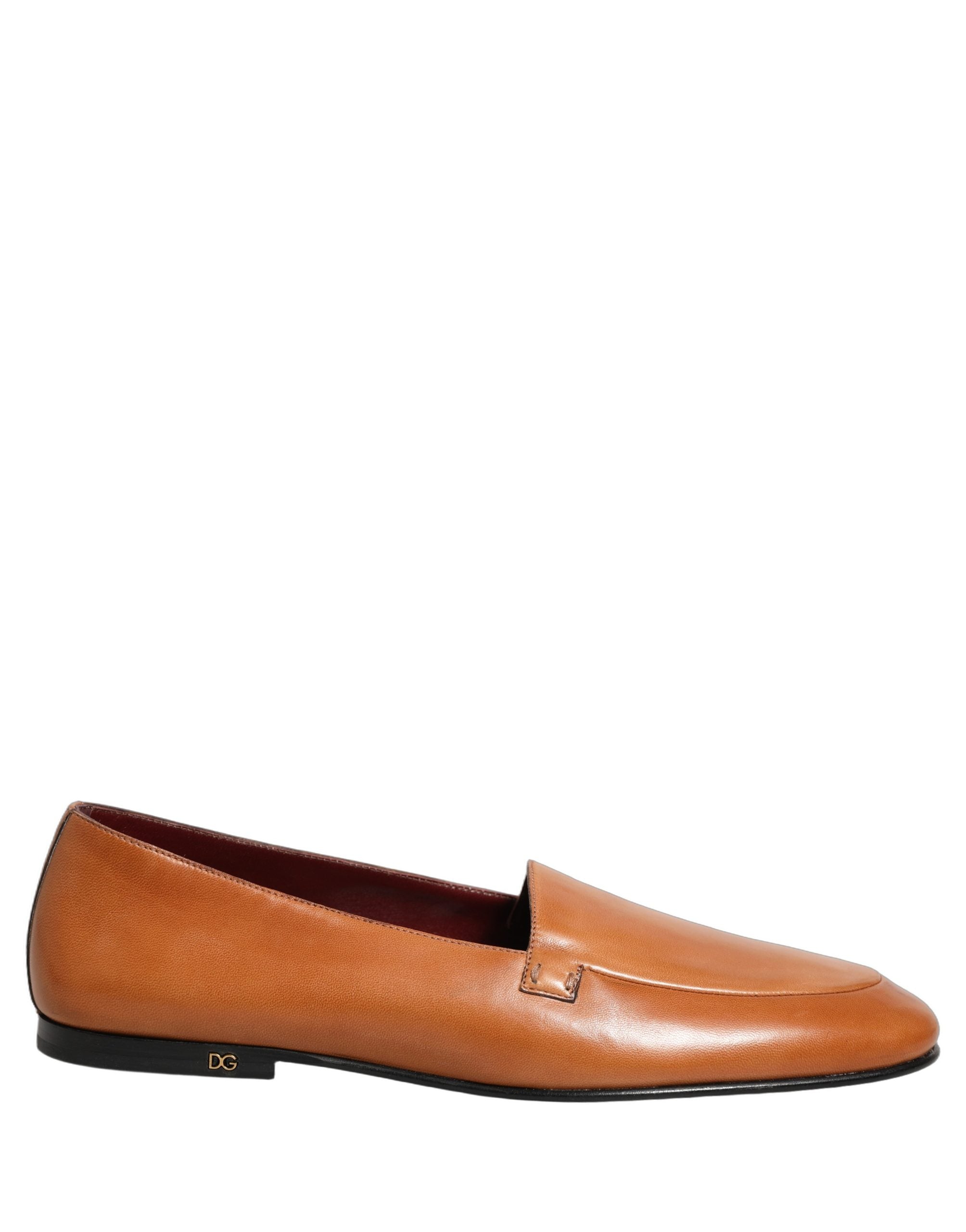 Dolce & Gabbana Braune Leder Loafer mit Logo für Herren-8