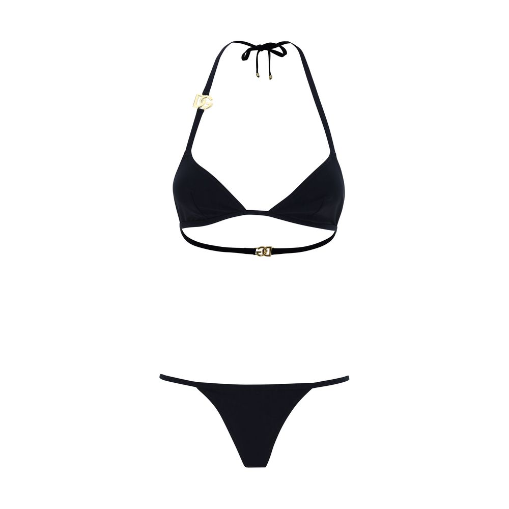 Dolce & Gabbana Black Nylon Bikini-1