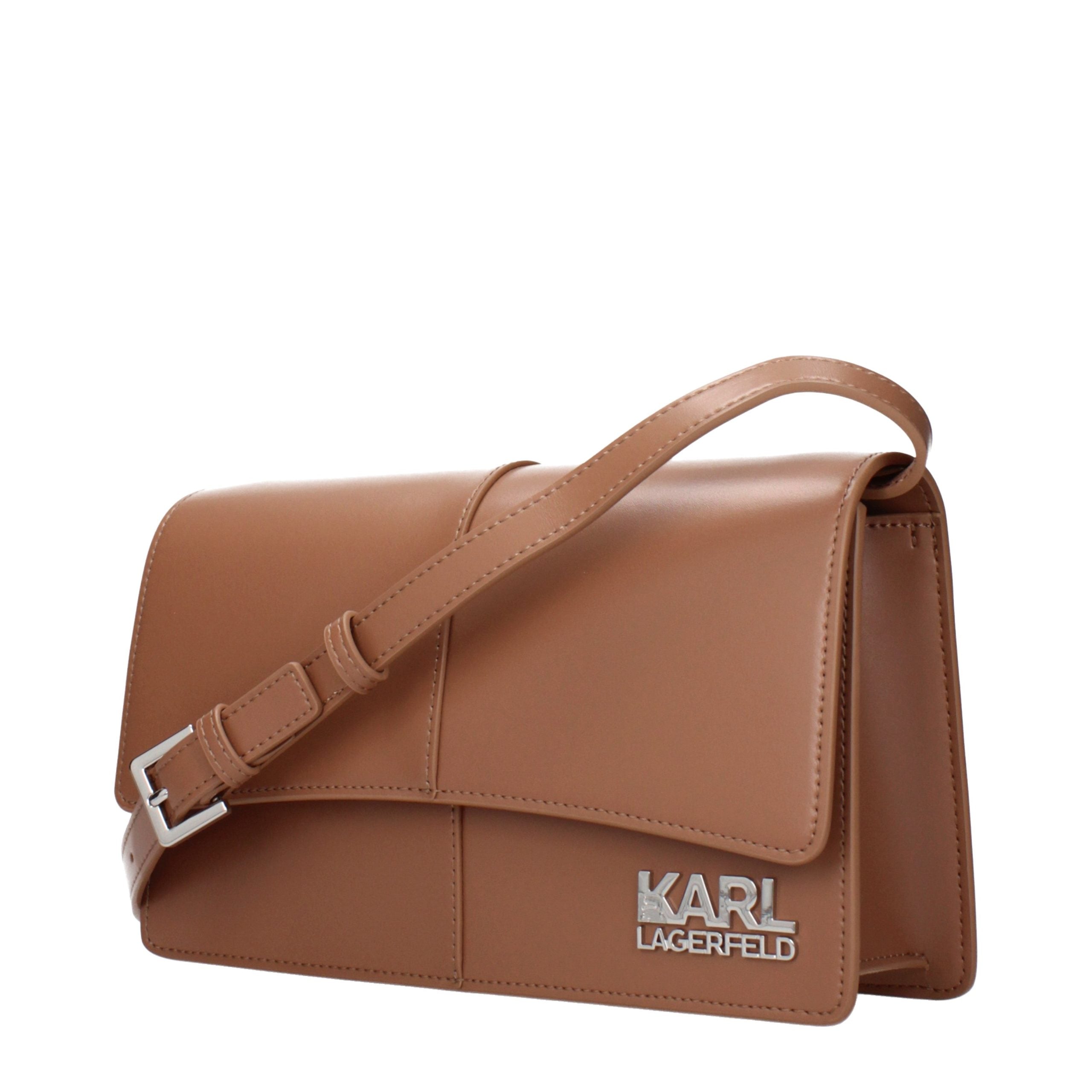 Karl Lagerfeld Braune Crossbody-Tasche aus Polyethylen-2