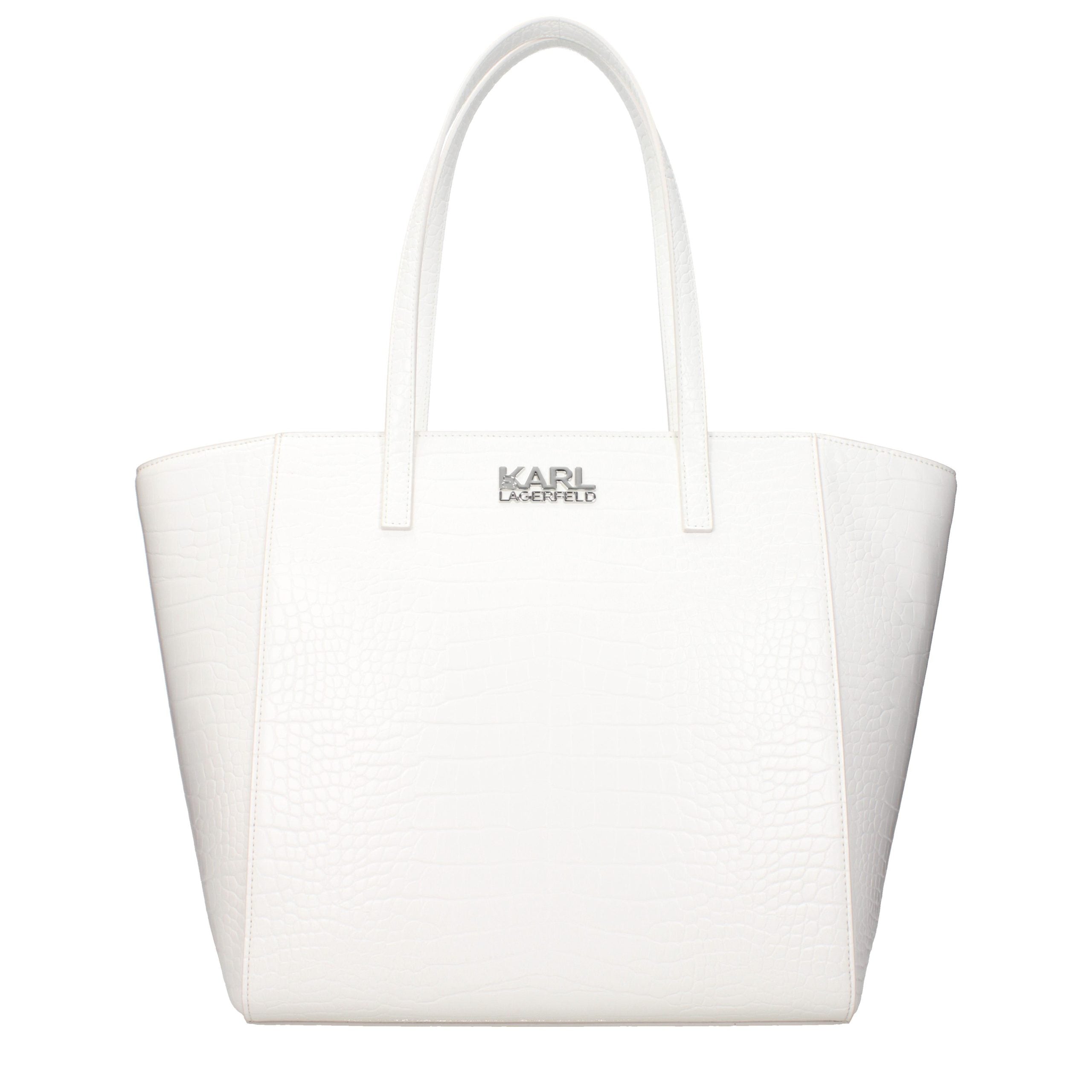 Karl Lagerfeld Weiße Schultertasche aus Polyethylen-1