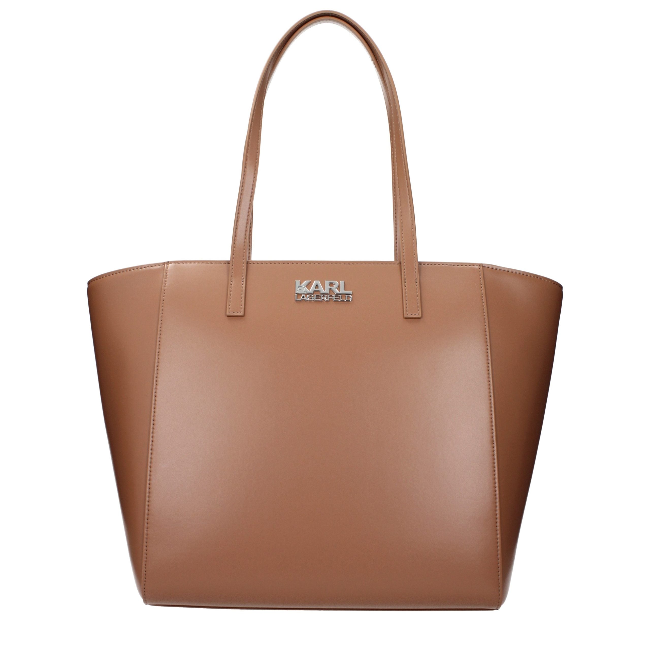 Karl Lagerfeld Schultertasche aus braunem Polyethylen-1