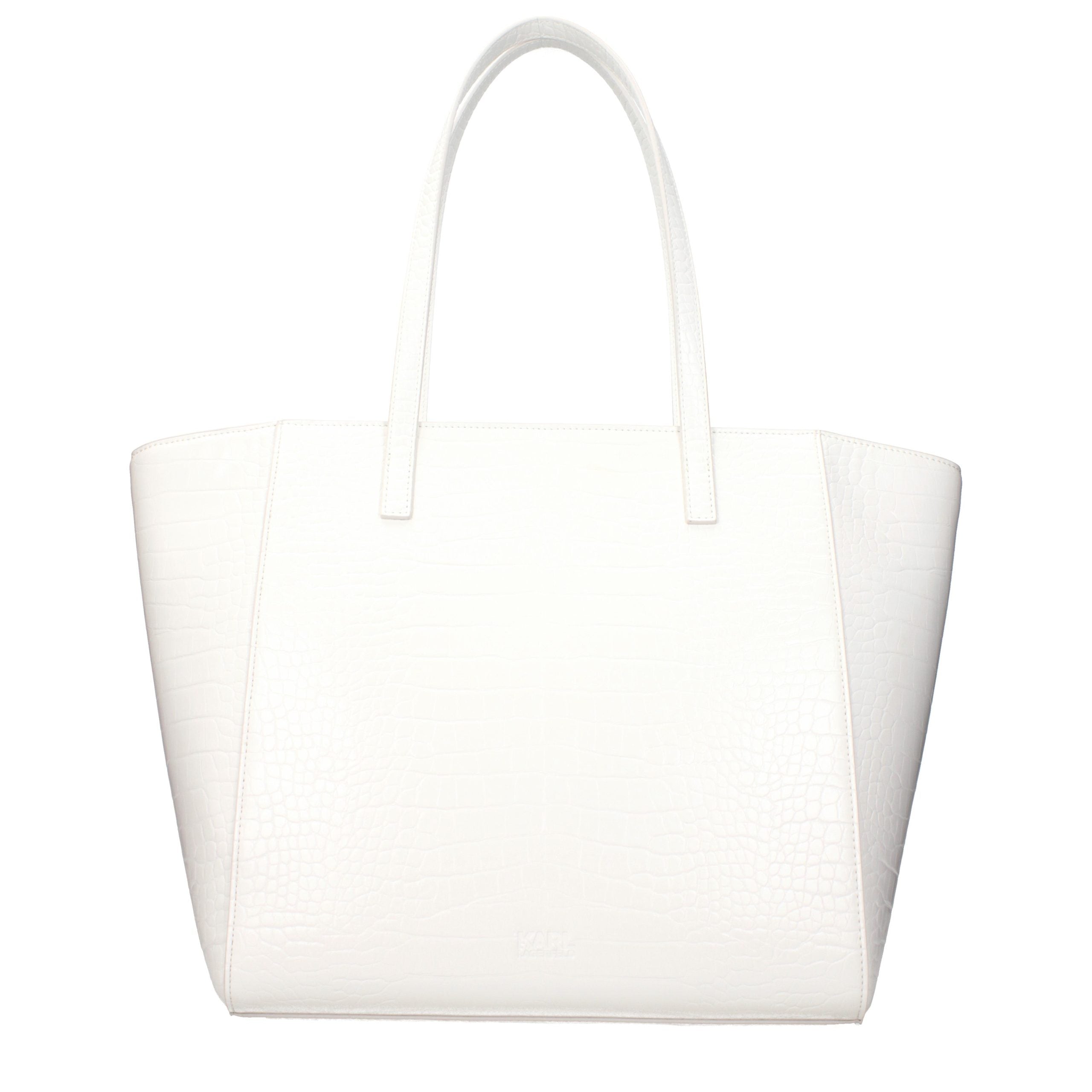 Karl Lagerfeld Weiße Schultertasche aus Polyethylen-3