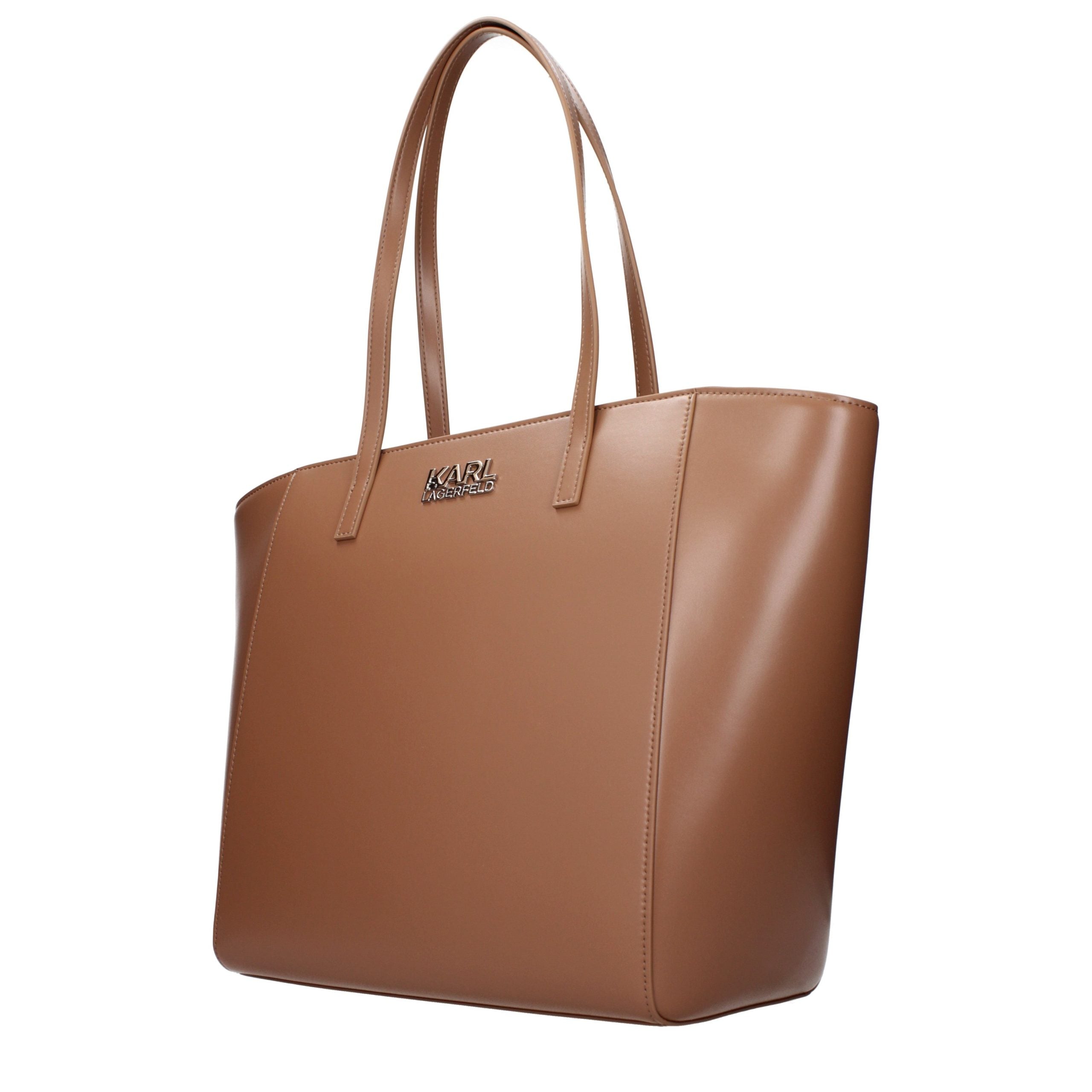 Karl Lagerfeld Schultertasche aus braunem Polyethylen-2
