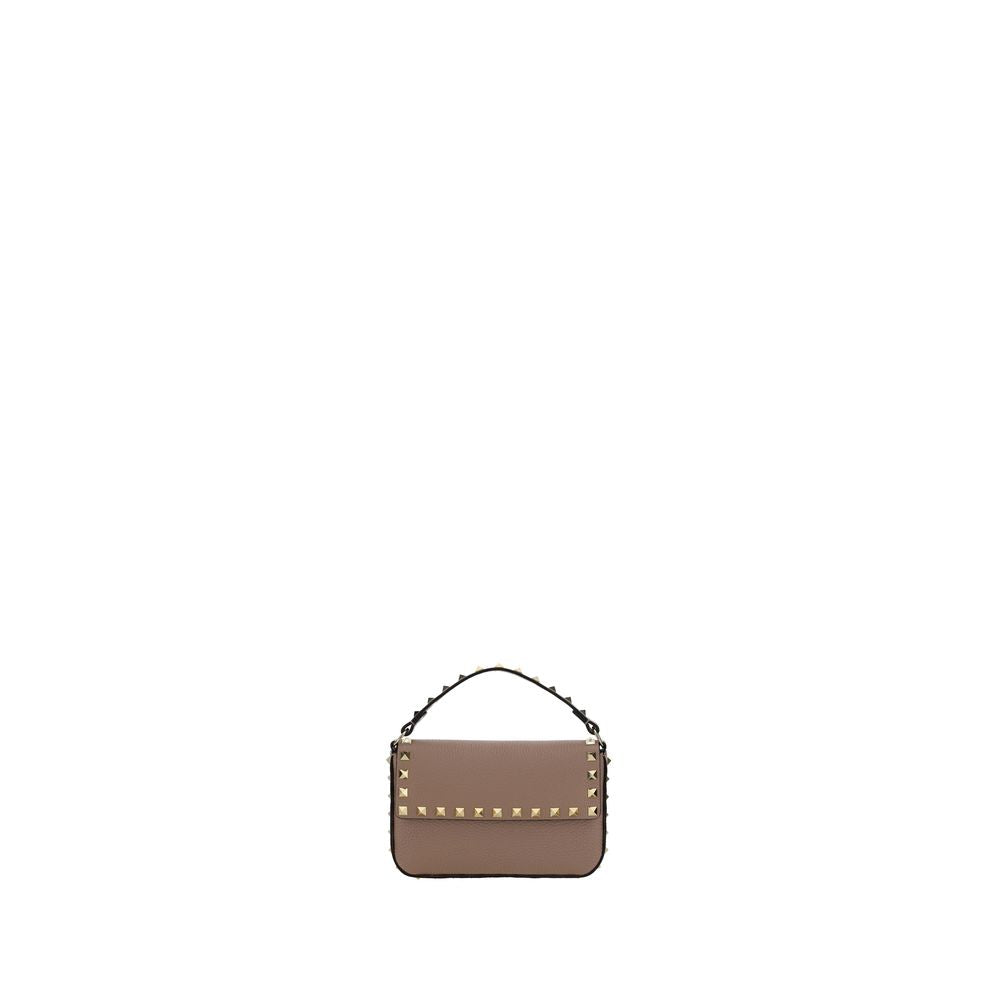Valentino Garavani Beige Kalbsleder Bos Taurus Schultertasche-1