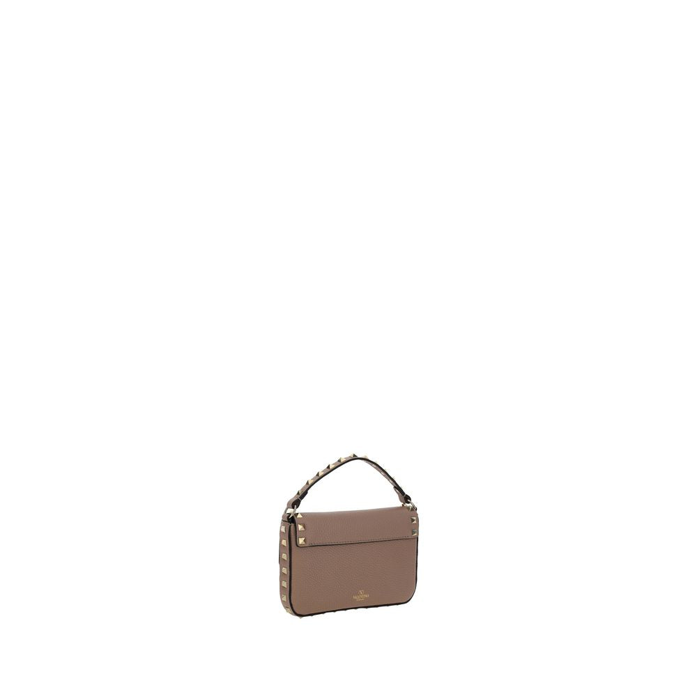 Valentino Garavani Beige Kalbsleder Bos Taurus Schultertasche-3