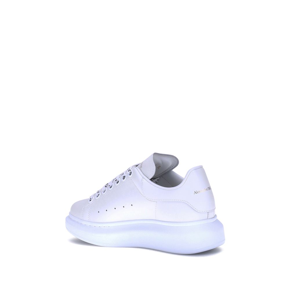 Alexander McQueen Weiße Bos Taurus Kalbsleder Plateau-Sneaker-3