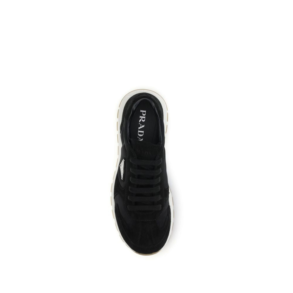 Prada Schwarze Sneaker aus recyceltem Polyamid-4