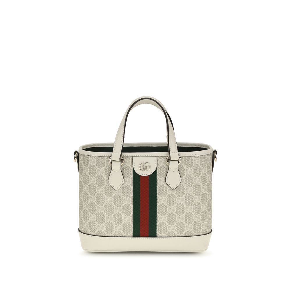 Gucci Weiße Stoff-Schultertasche