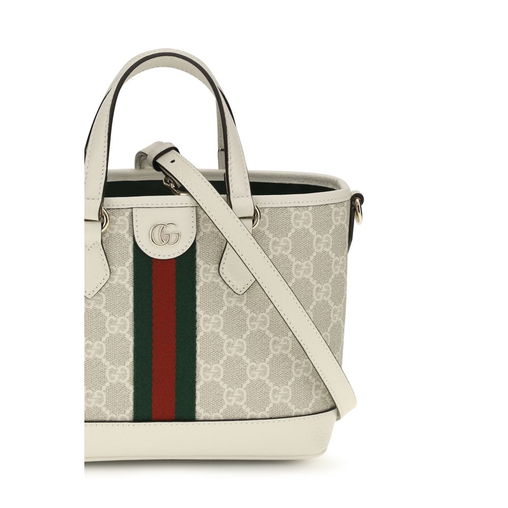 Gucci Weiße Stoff-Schultertasche-4