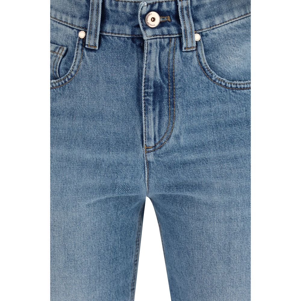 Brunello Cucinelli Blaue Baumwolljeans Denim-3