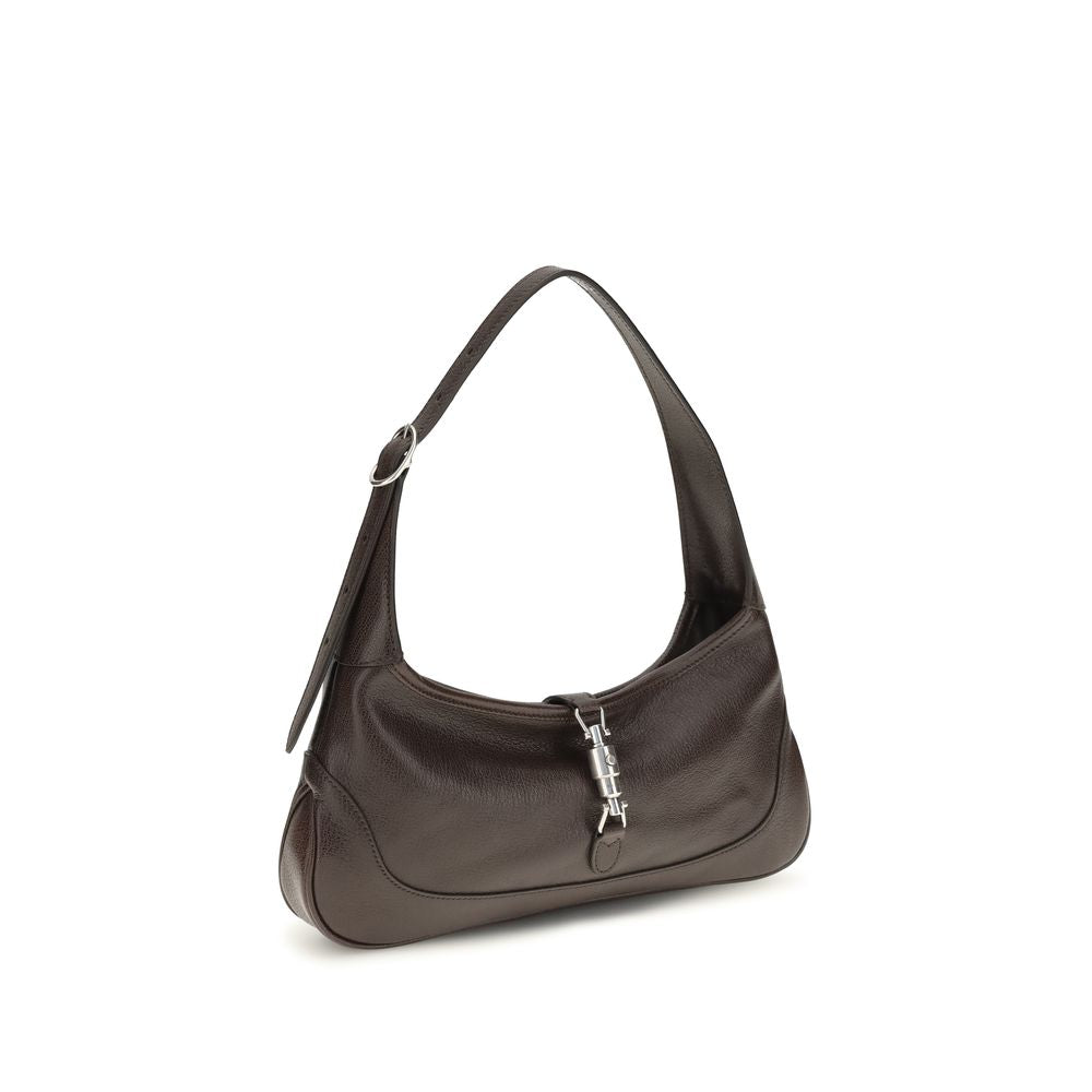 Gucci Braune Ziegenleder-Schultertasche-2