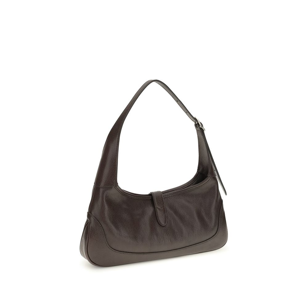 Gucci Braune Ziegenleder-Schultertasche-3