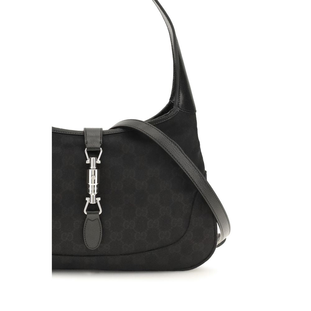 Gucci Schwarze Stoffhandtasche-4