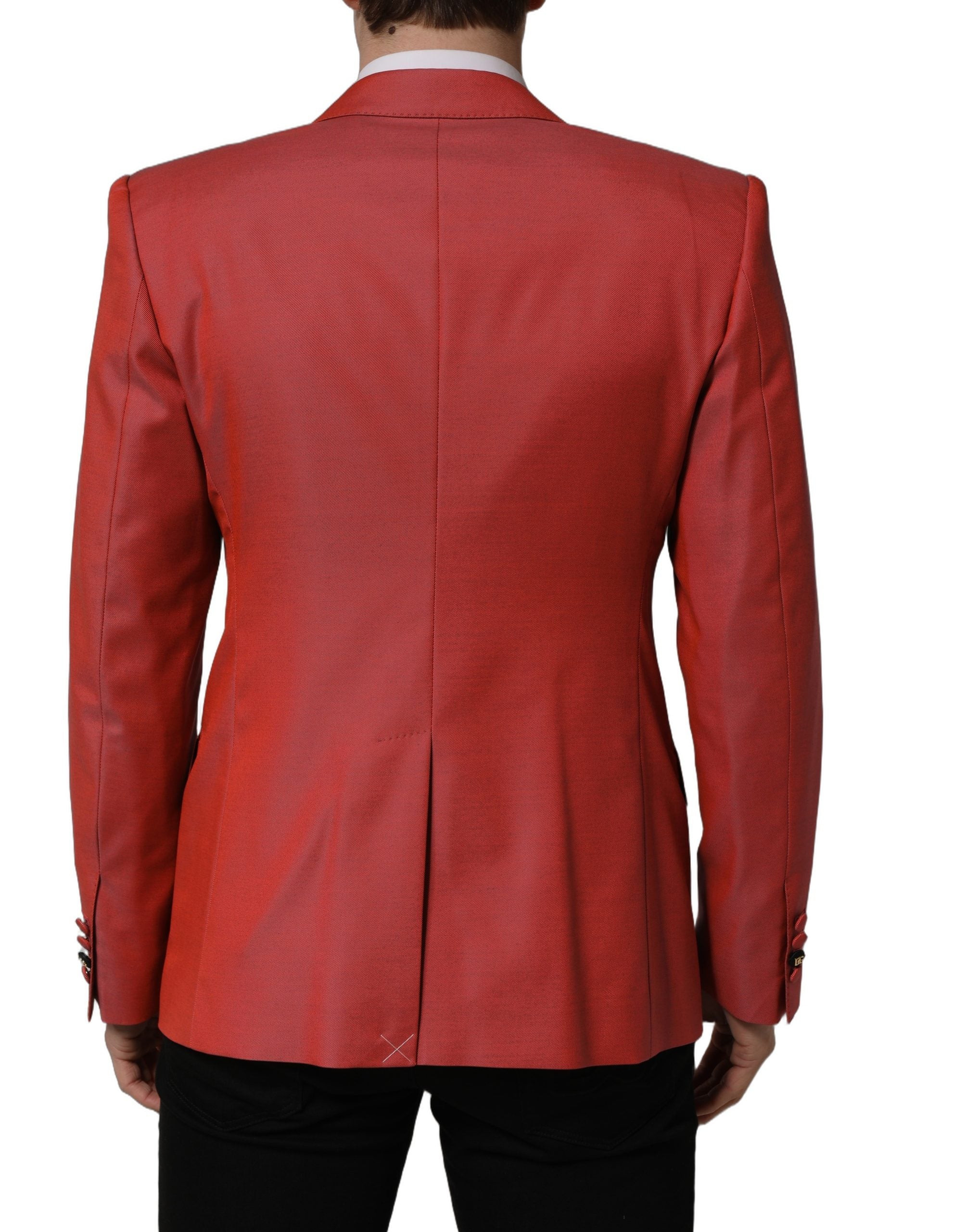 Dolce & Gabbana Roter Herren-Sakko aus Wolle mit Einreiher-4