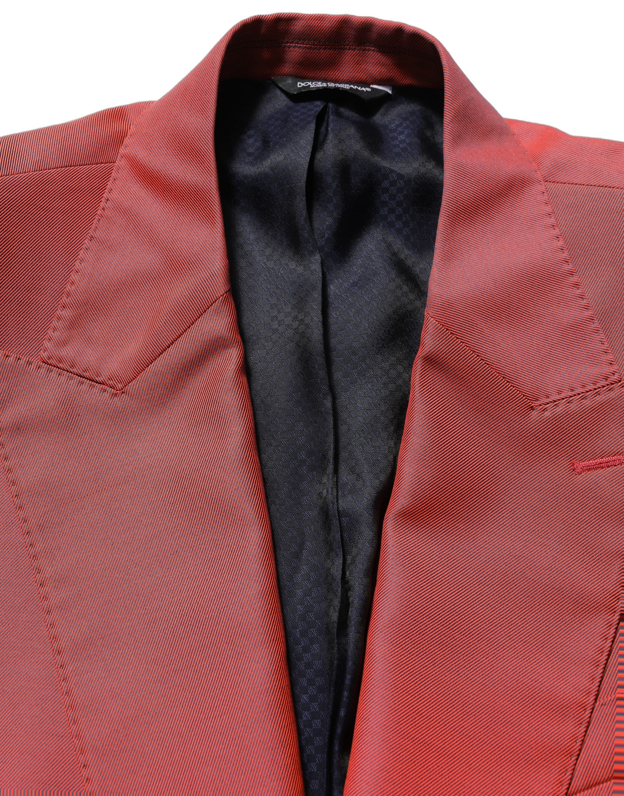 Dolce & Gabbana Roter Herren-Sakko aus Wolle mit Einreiher-6