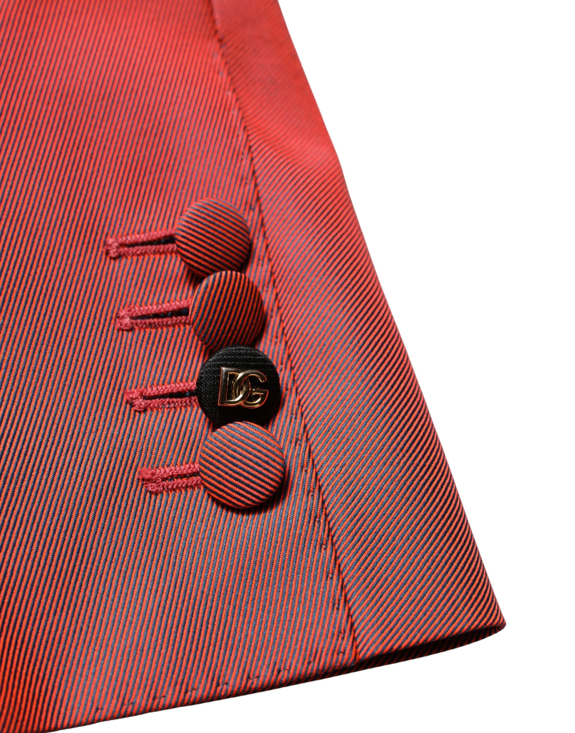 Dolce & Gabbana Roter Herren-Sakko aus Wolle mit Einreiher-7