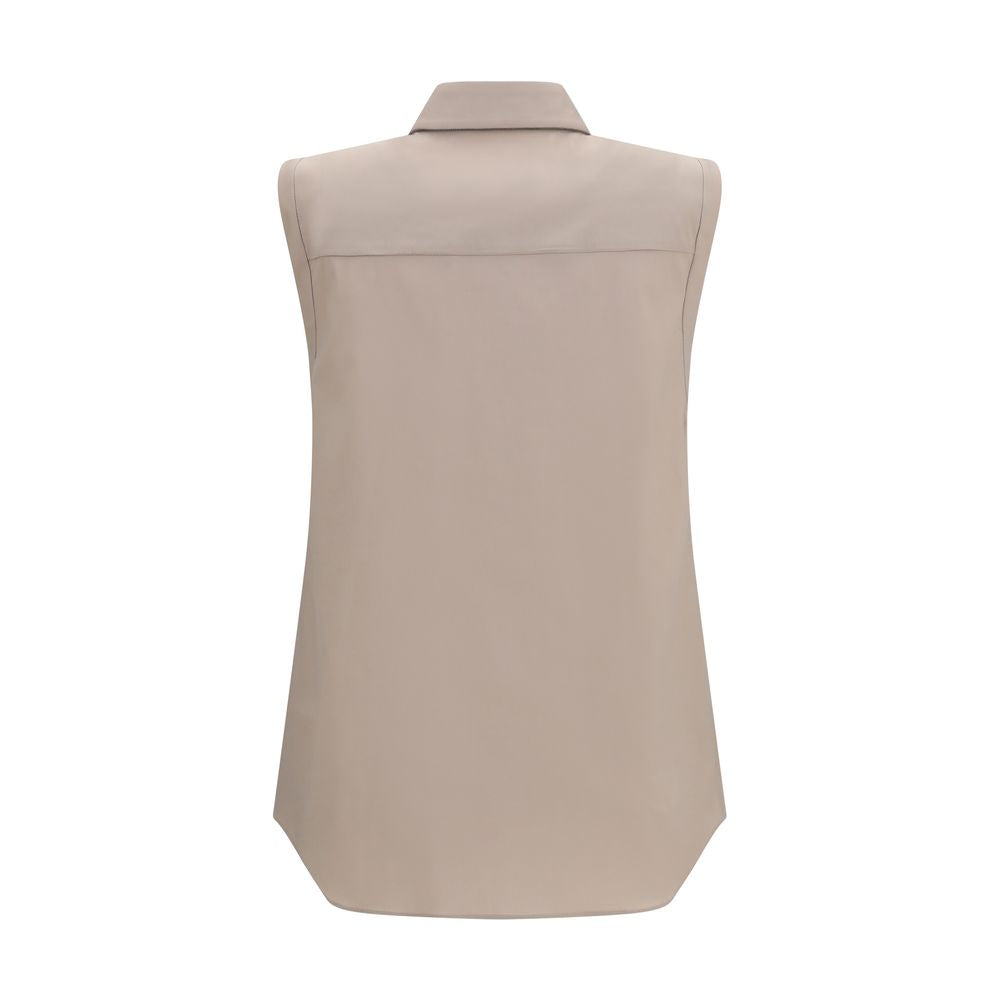 Brunello Cucinelli Beige Cotton Shirt-2