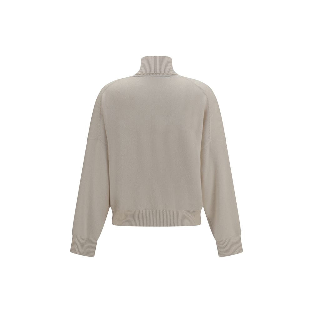 Brunello Cucinelli Beiger Kaschmirpullover-2