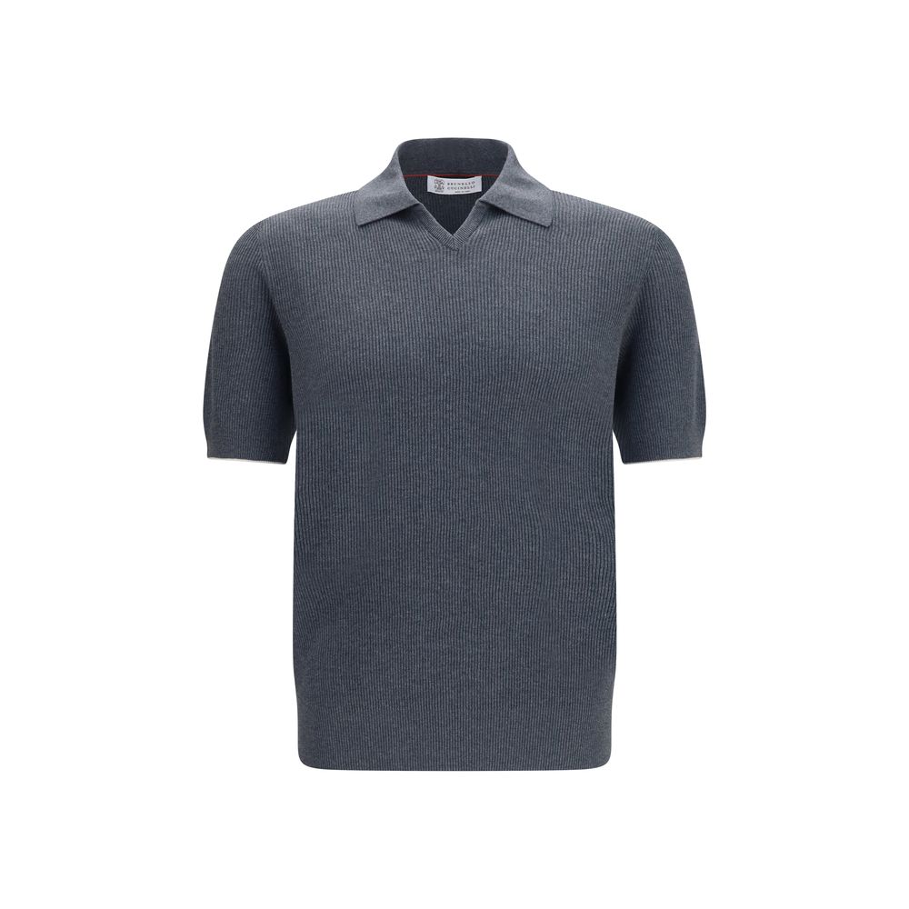 Brunello Cucinelli Graues Baumwoll-Sweatshirt