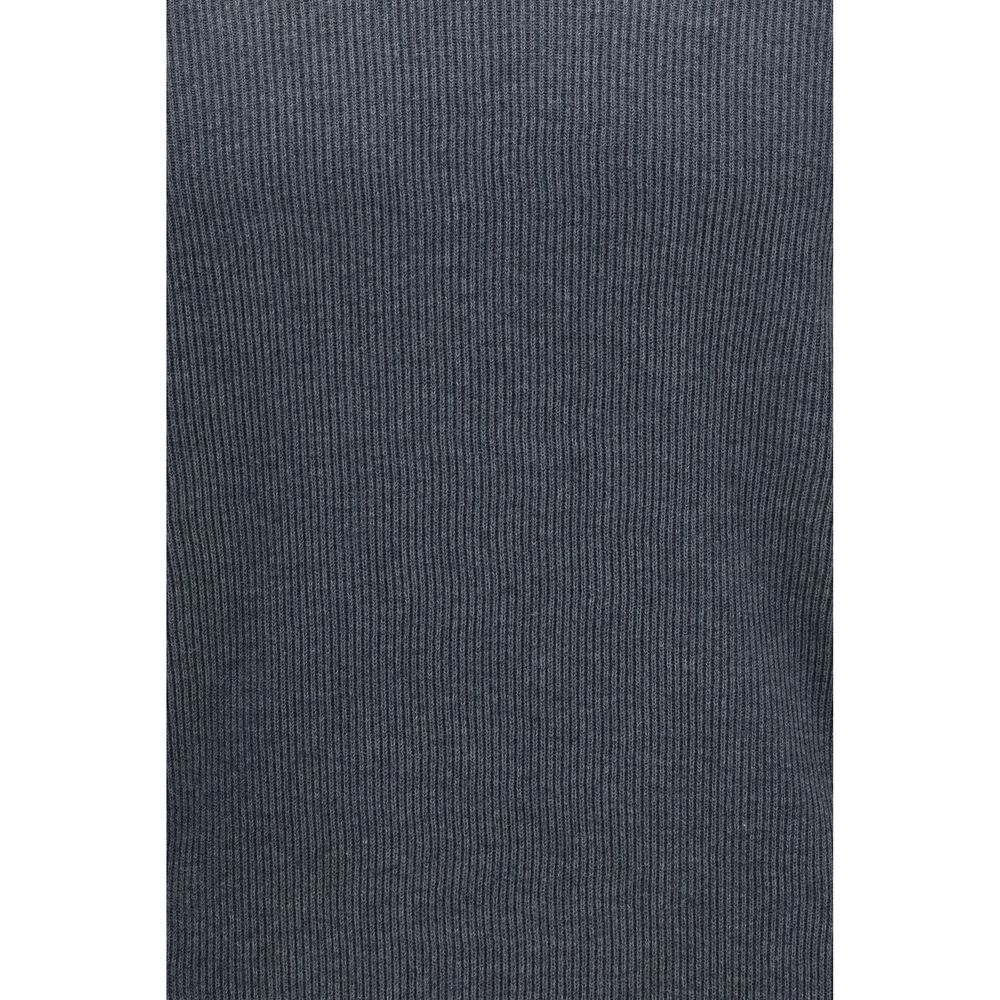 Brunello Cucinelli Graues Baumwoll-Sweatshirt-3