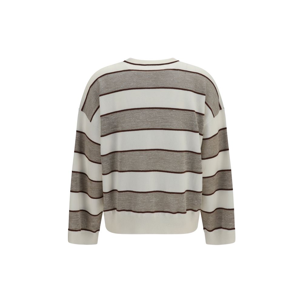 Brunello Cucinelli Beige Wool Oves Aries Sweatshirt-2