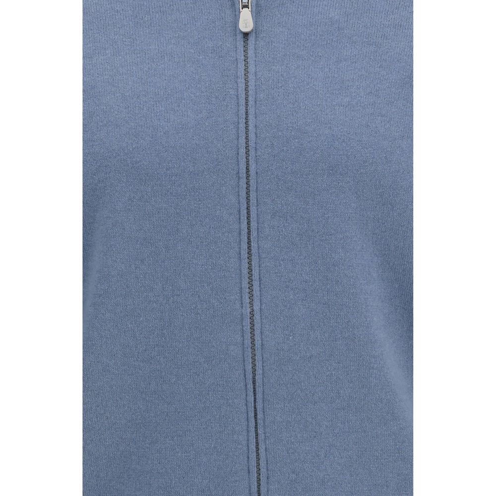 Brunello Cucinelli Blauer Kaschmir-Cardigan-3