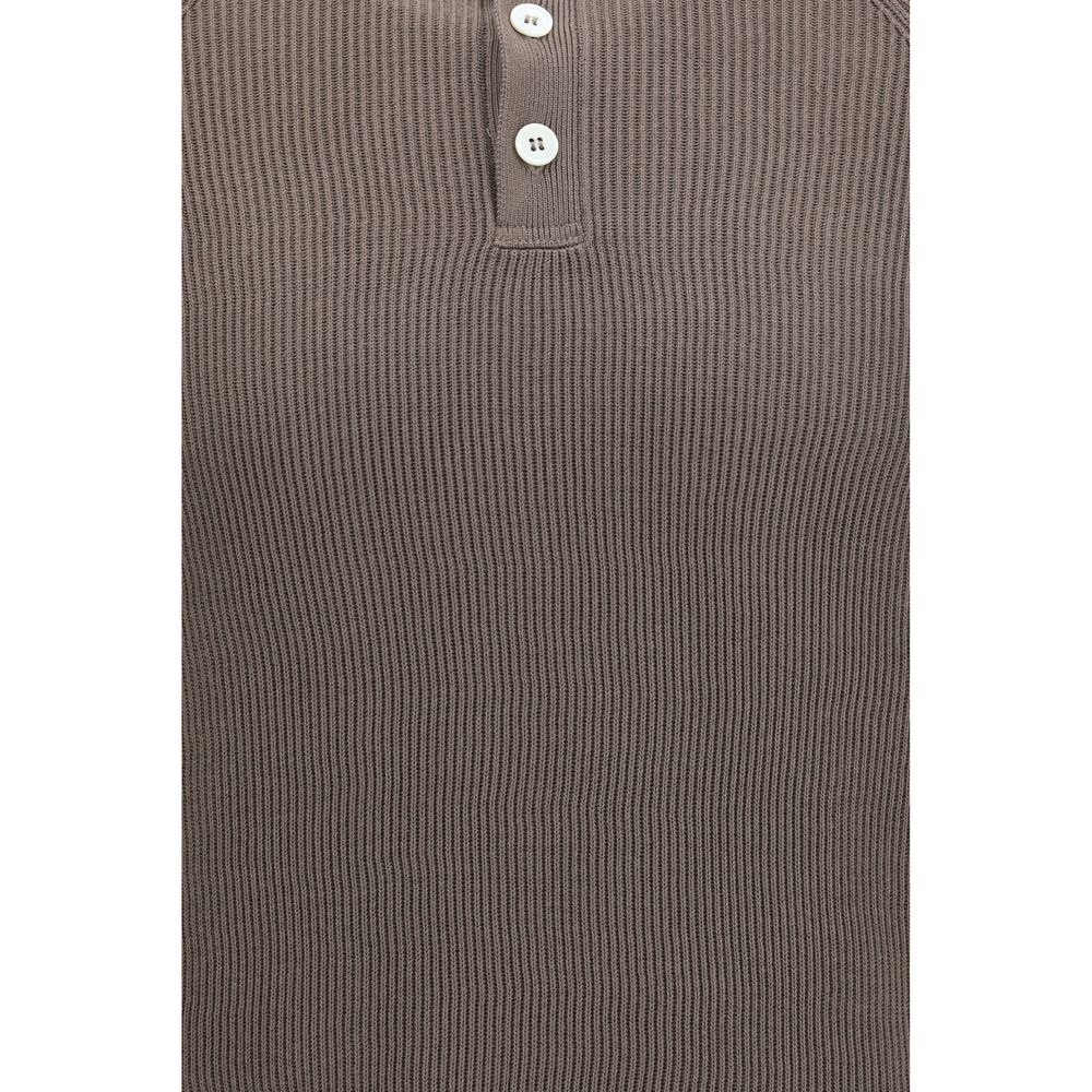 Brunello Cucinelli Braunes Baumwollhemd-3