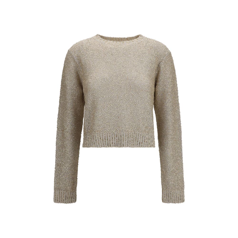 Brunello Cucinelli Beige Leinen Sweatshirt-1