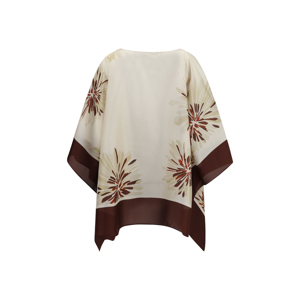 Brunello Cucinelli Mehrfarbige Seidenbluse-2