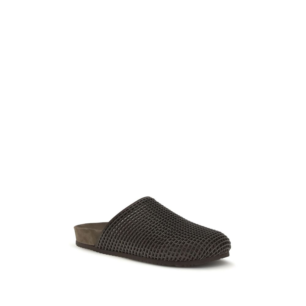 Brunello Cucinelli Braune Kalbsleder-Sandalen Bos Taurus-2