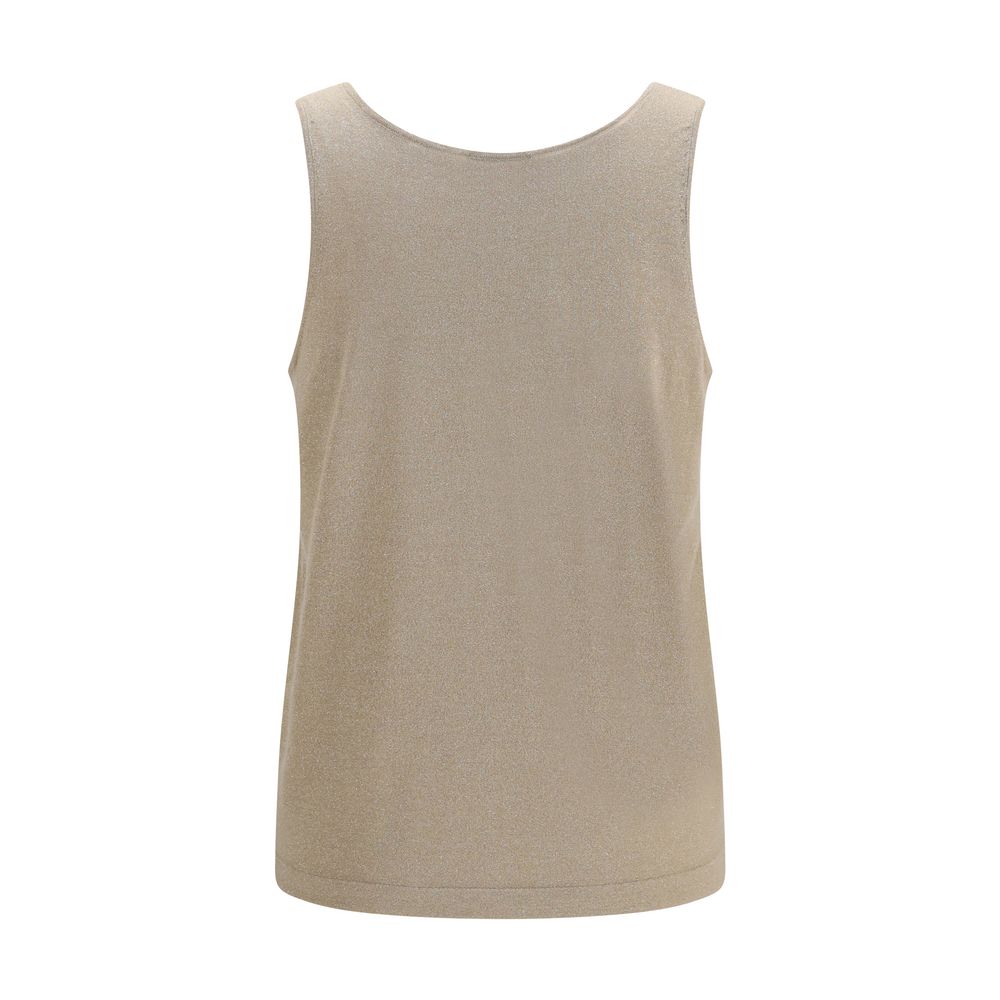 Brunello Cucinelli Beige Kaschmir-Tanktop ohne Ärmel-2