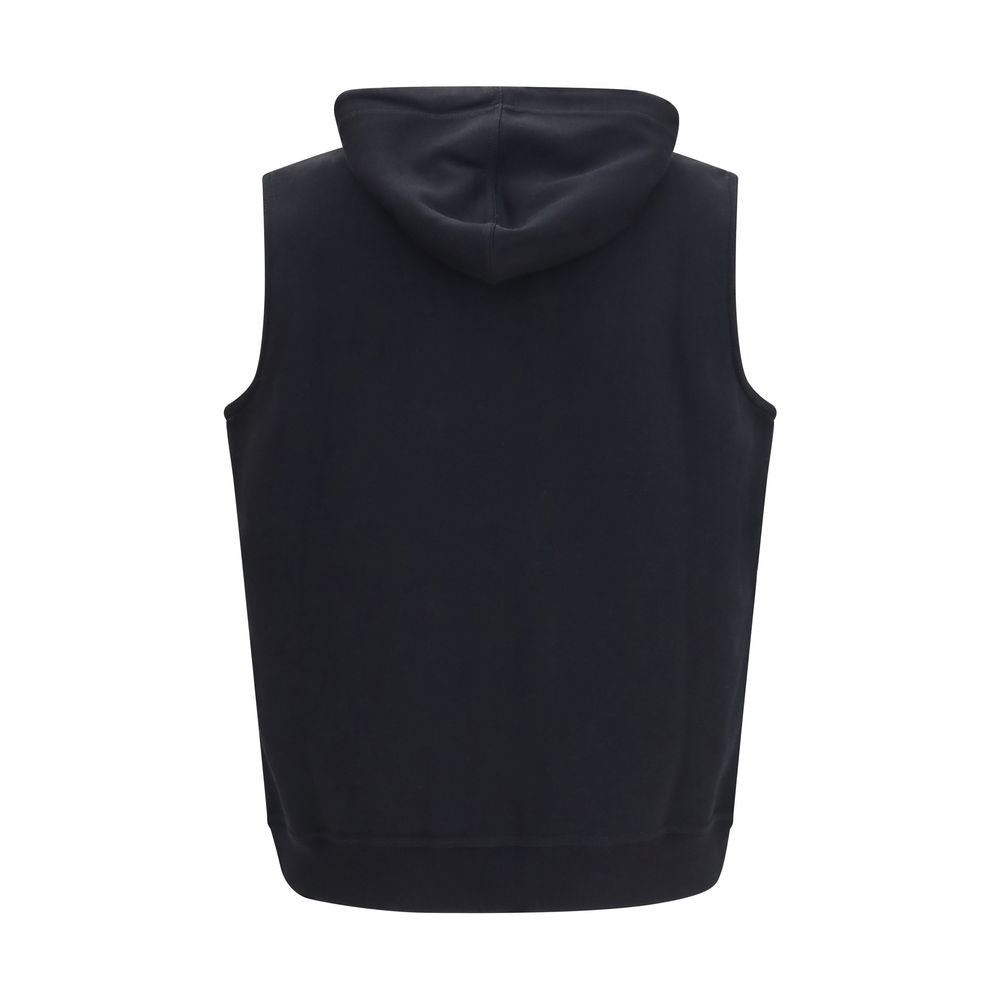 Brunello Cucinelli Schwarzer Baumwoll-Sweatshirt-2