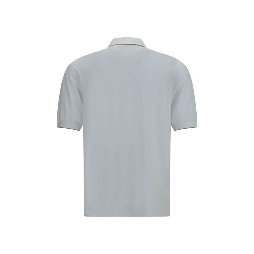 Brunello Cucinelli Weißes Poloshirt aus Polyamid-2