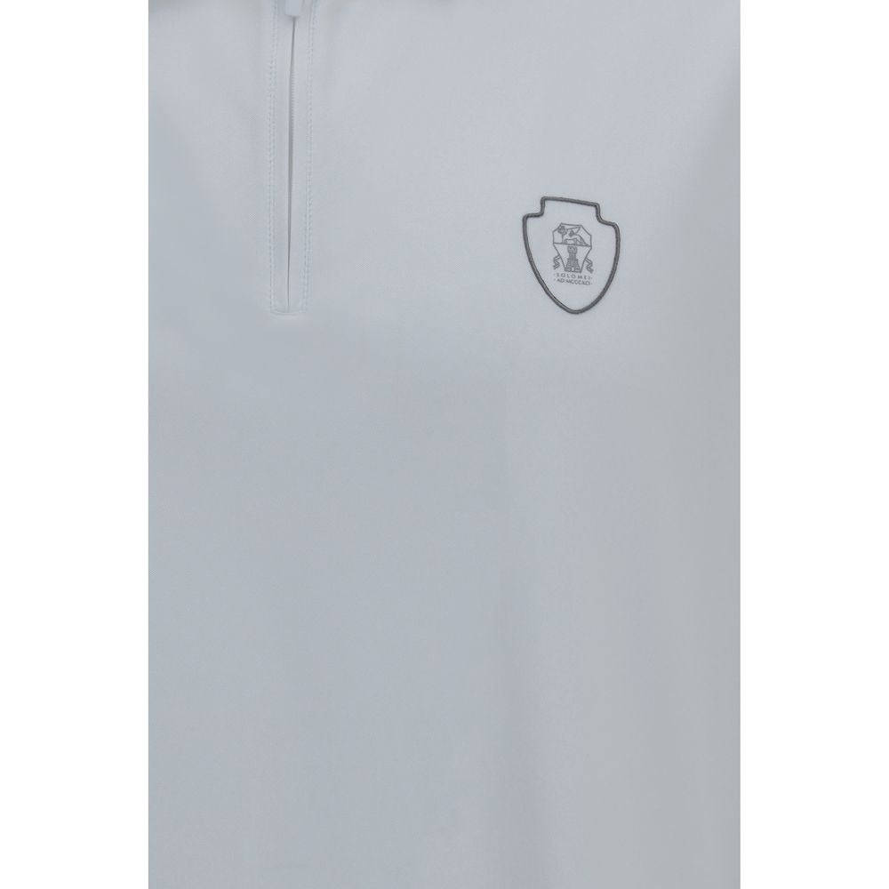 Brunello Cucinelli Weißes Poloshirt aus Polyamid-3