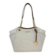 Michael Kors Jet Set Travel Große Logo-Tasche Vanilla-1