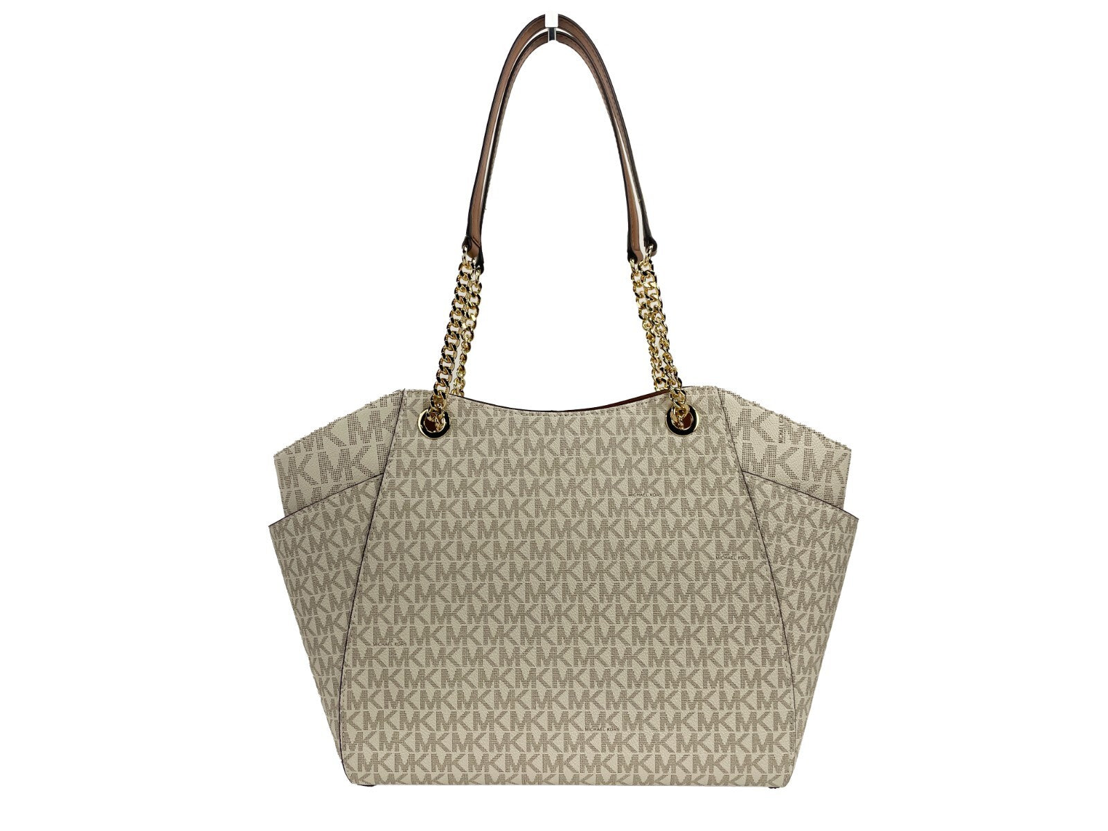 Michael Kors Jet Set Travel Große Logo-Tasche Vanilla-2